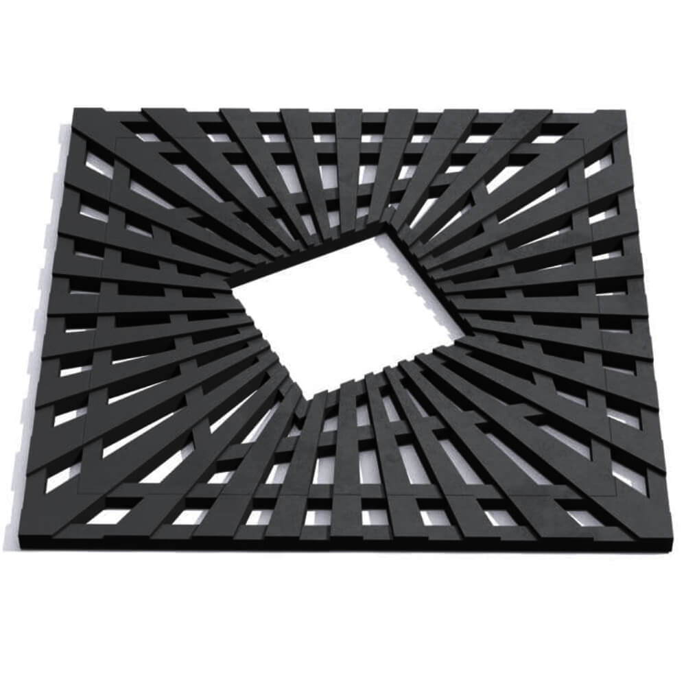 Приствольная решетка для дерева ZKING ATMOSPHERE 1.2х1.2м Черная Новокузнецк фото