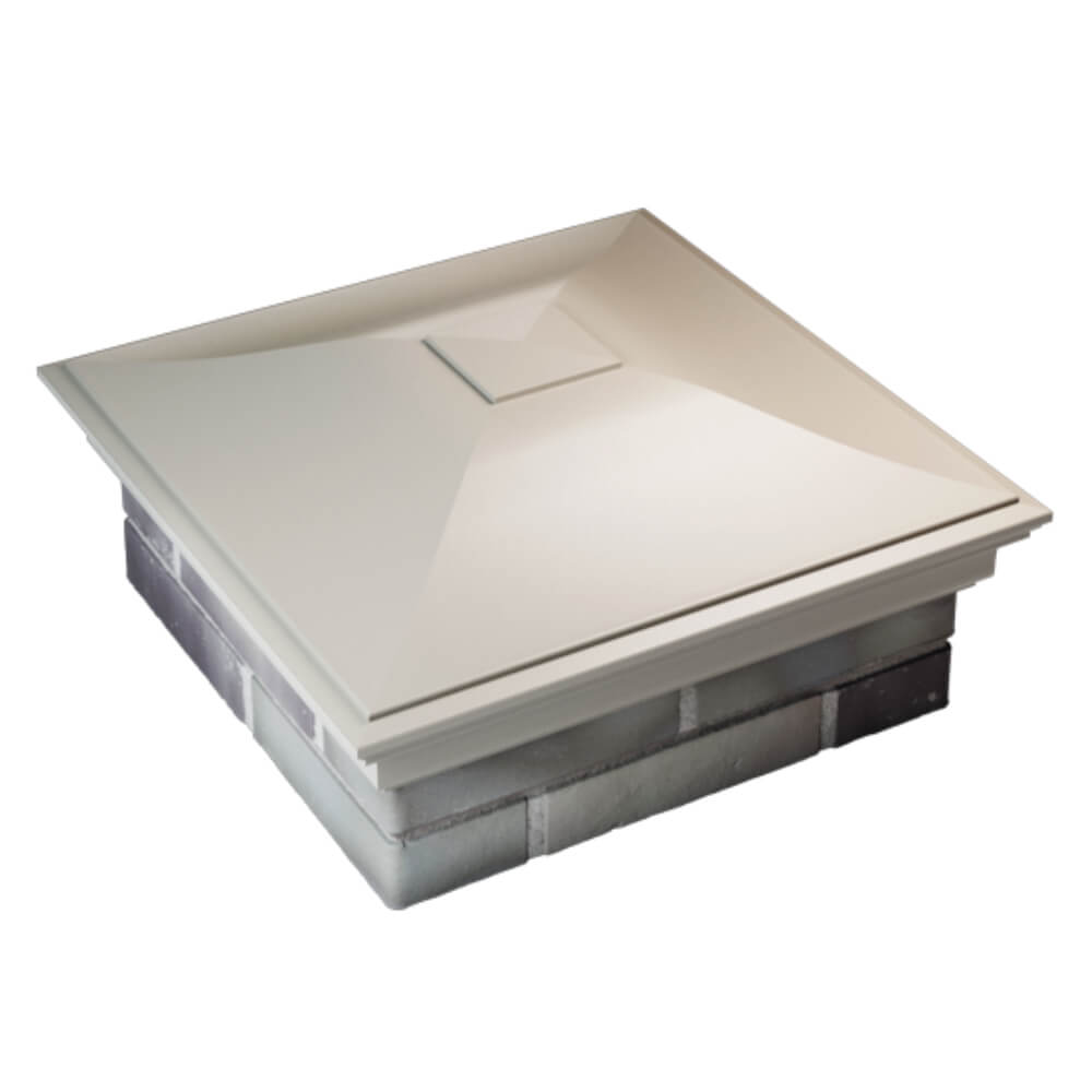 Колпак Zking Монблан Бежевый на столб 2х2 кирпича (515х515мм) Новокузнецк фото