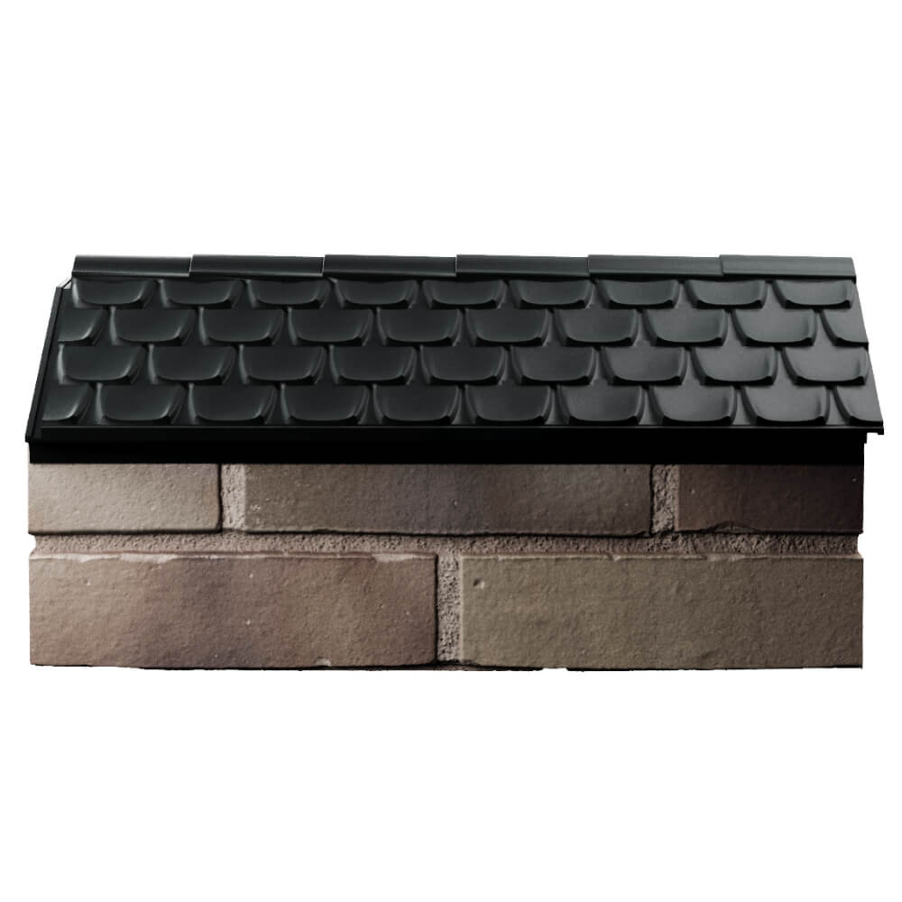 Парапет Zking Эльбрус Черный с посадкой на 1 кирпич (255мм) в Новокузнецке фото