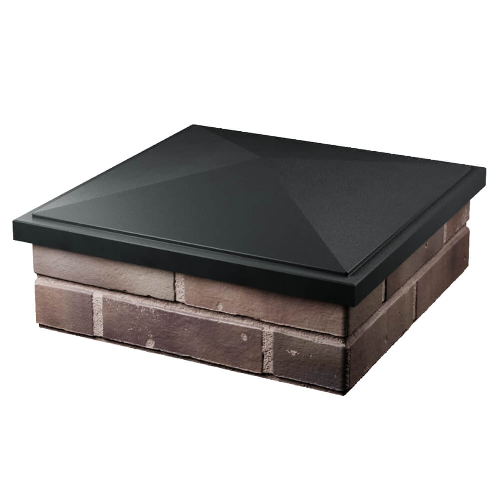 Колпак Zking БонаМоно Черный на столб 2х2 кирпича (515х515, 530х530мм) в Новокузнецке фото