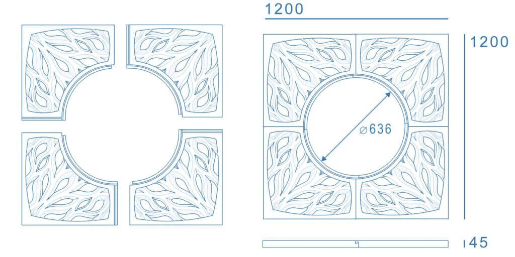 Приствольная решетка для дерева ZKING CRUST 1.2х1.2м Черная в Новокузнецке фото