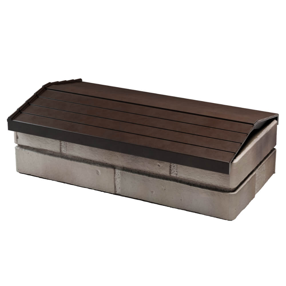 Парапет Zking Бона ХайТек Коричневый с посадкой на 1 кирпич (200/225/255мм) в Новокузнецке фото