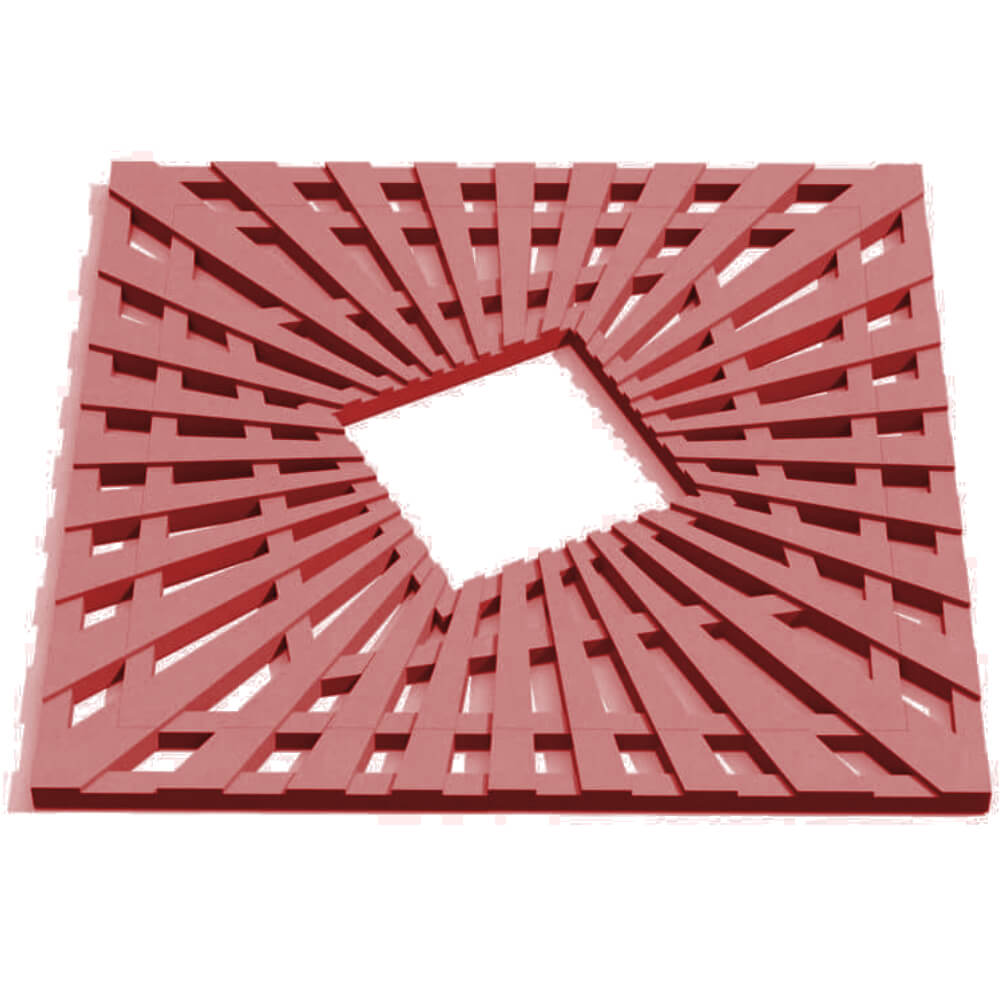 Приствольная решетка для дерева ZKING ATMOSPHERE 1.2х1.2м Красная Новокузнецк фото