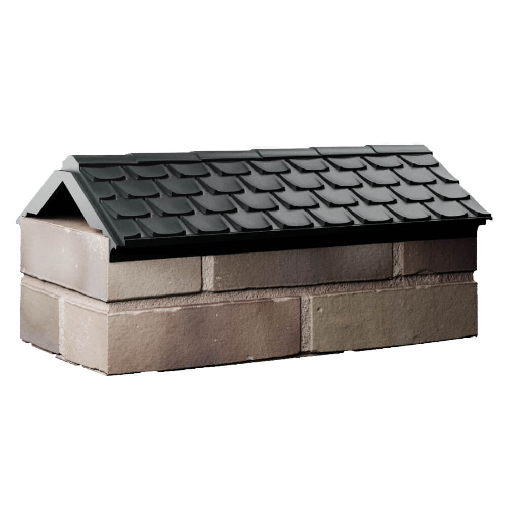 Парапет Zking Эльбрус Черный с посадкой на 1 кирпич (255мм) Новокузнецк фото