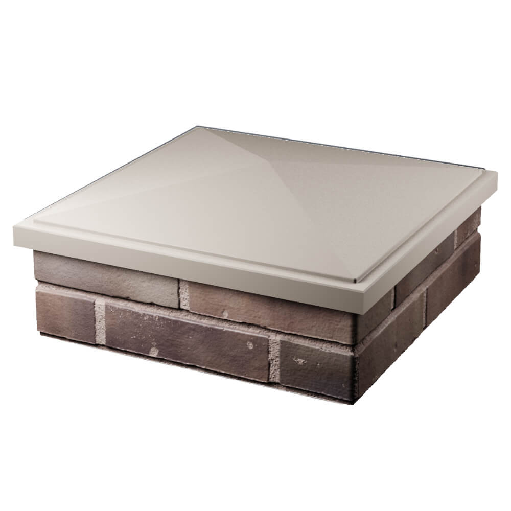 Колпак Zking БонаМоно Бежевый на столб 2х2 кирпича (515х515, 530х530мм) в Новокузнецке фото