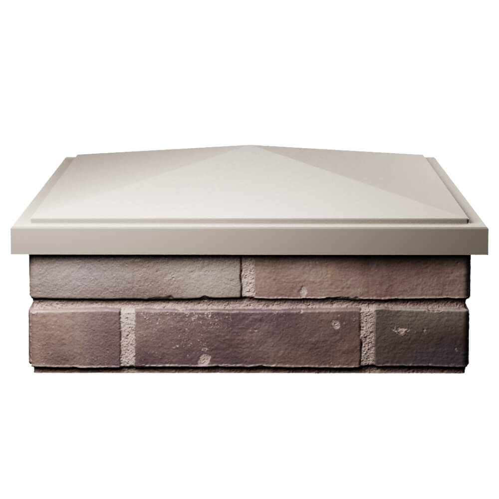 Колпак Zking БонаМоно Бежевый на столб 2х2 кирпича (515х515, 530х530мм) Новокузнецк фото