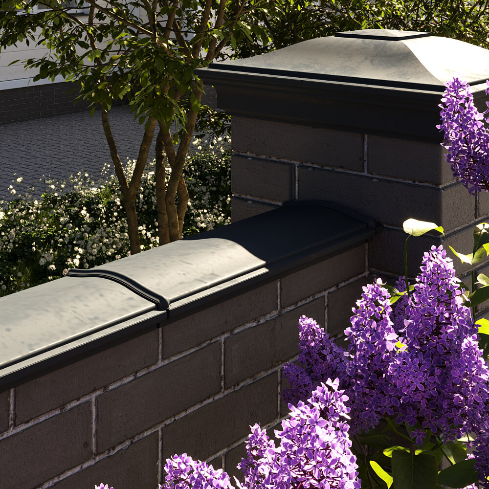 Парапет Zking Монблан Черный посадка на 0.5 кирпича (130мм) в Новокузнецке фото