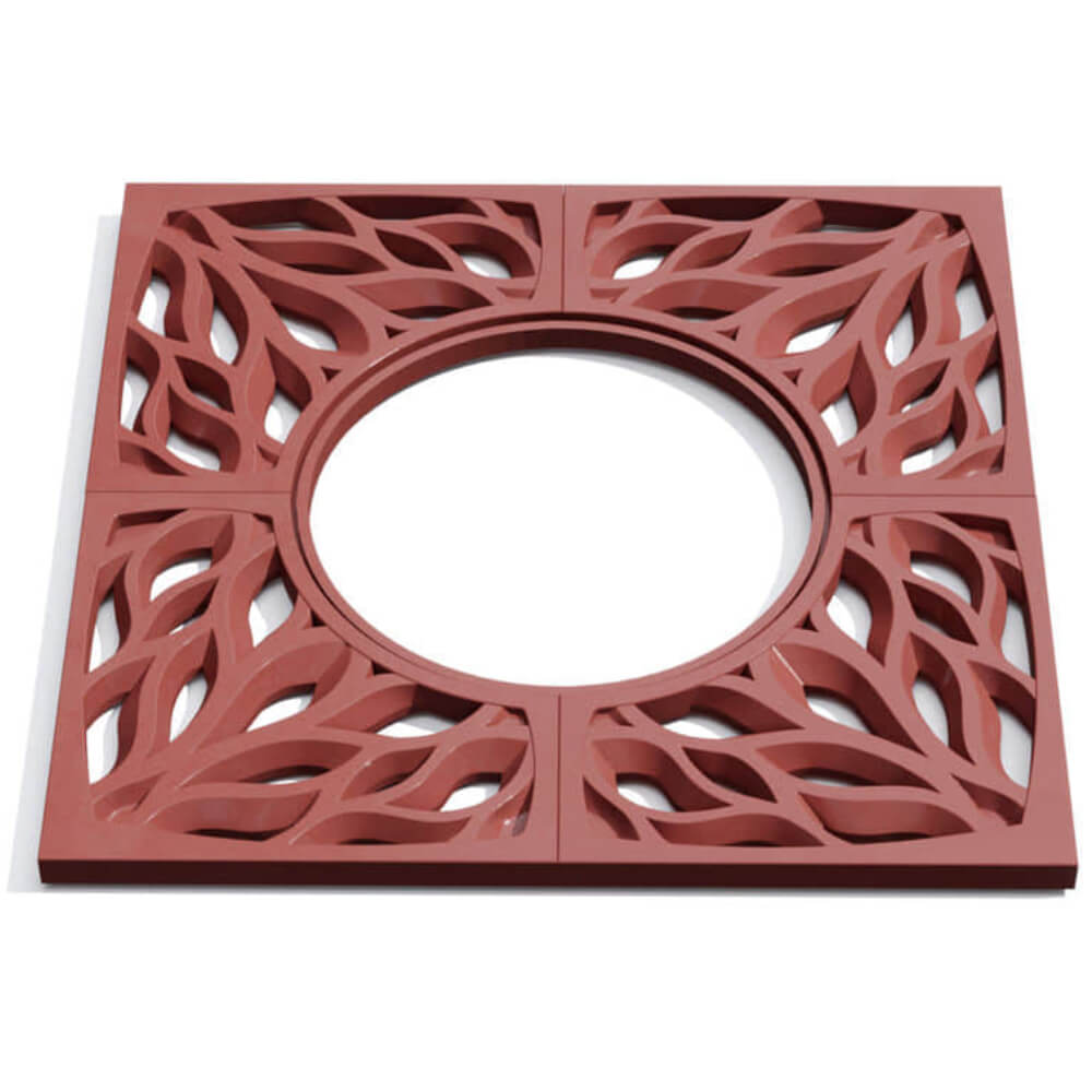 Приствольная решетка для дерева ZKING CRUST 1.2х1.2м Красная Новокузнецк фото