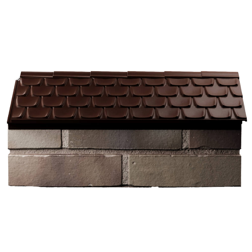 Парапет Zking Эльбрус Коричневый с посадкой на 1 кирпич (255мм) в Новокузнецке фото