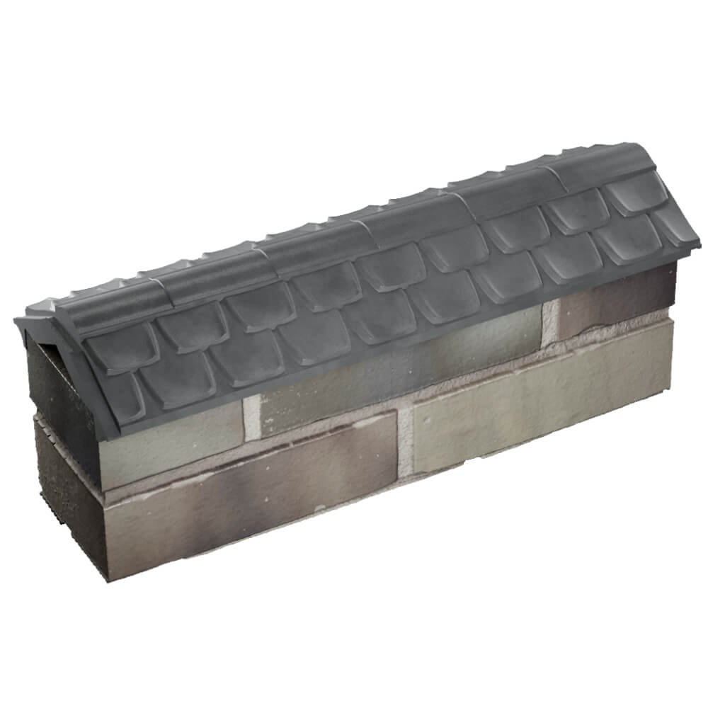 Парапет Zking Эльбрус Серый с посадкой на 0.5 кирпича (130мм) в Новокузнецке фото