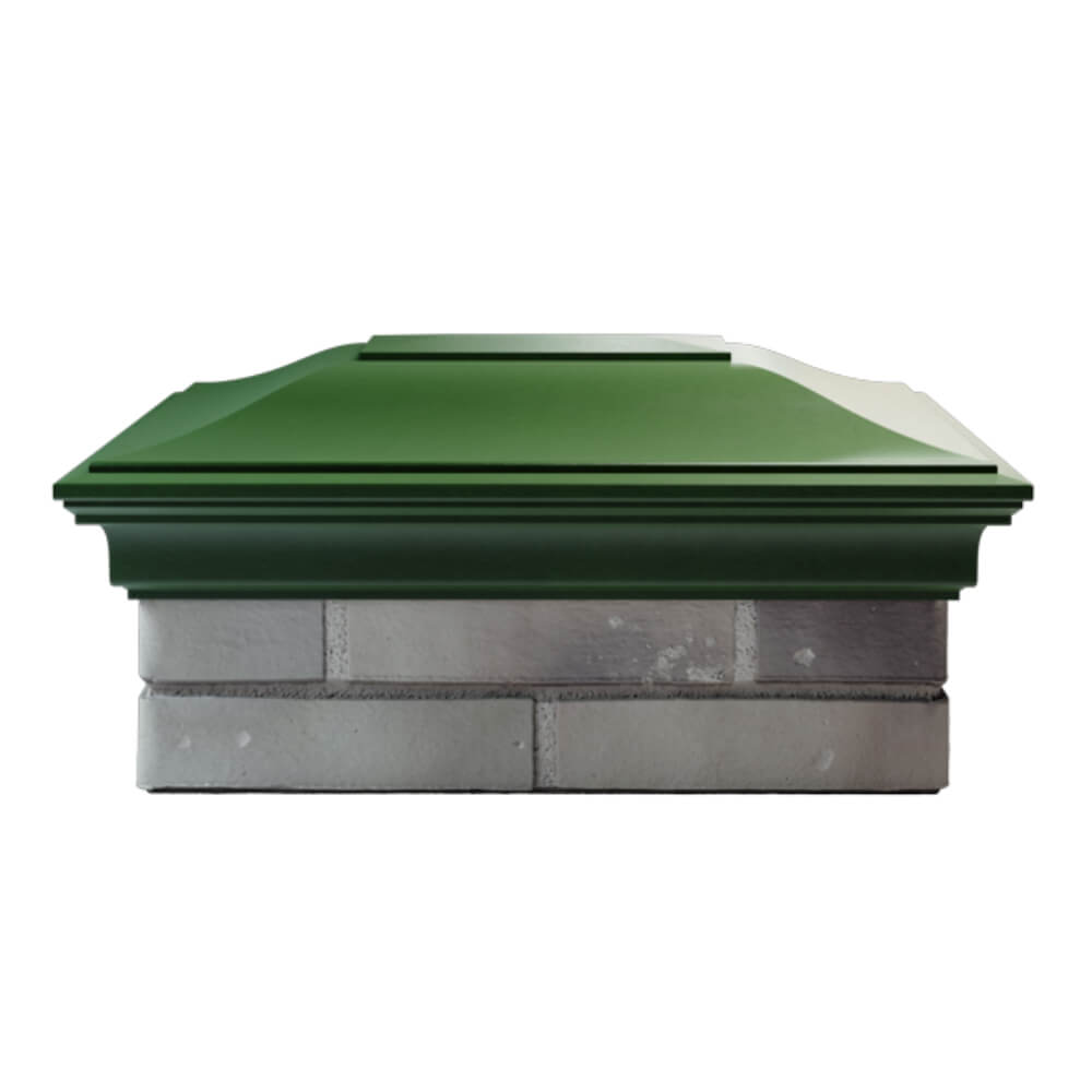 Колпак Zking Монблан Зеленый на столб 2х1.5 кирпича (515х385мм) в Новокузнецке фото