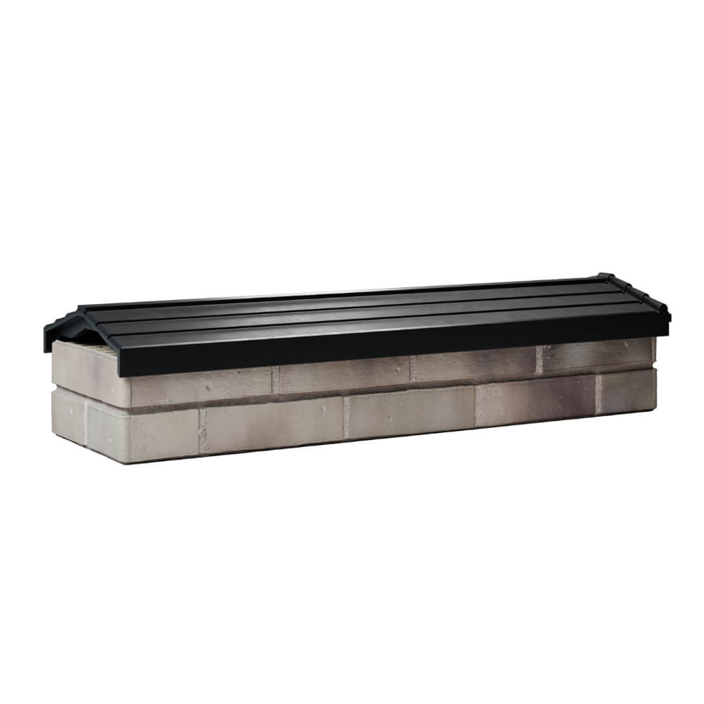 Парапет Zking Бона ХайТек Черный посадка на 0.5 кирпича (130мм) Новокузнецк фото