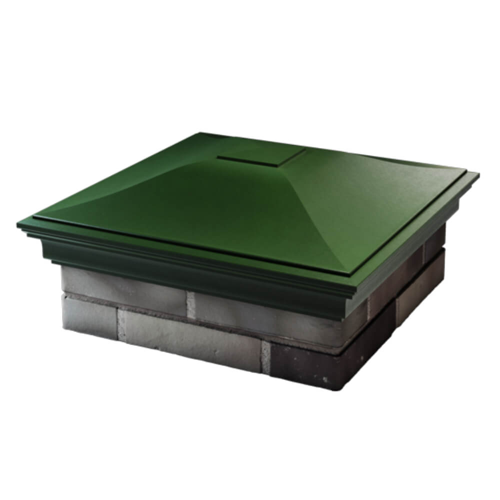 Колпак Zking Монблан Зеленый на столб 2х2 кирпича (515х515мм) в Новокузнецке фото