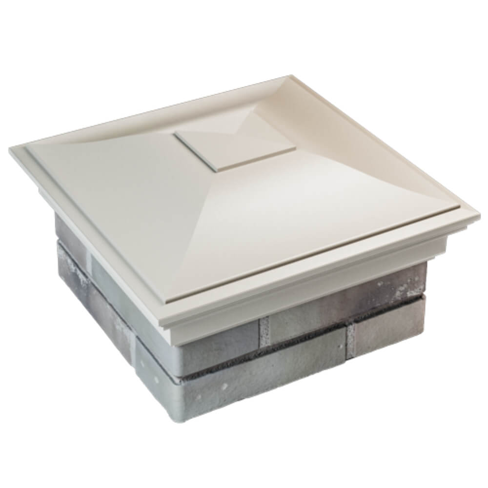 Колпак Zking Монблан Бежевый на столб 1.5х1.5 кирпича (385х385мм) в Новокузнецке фото