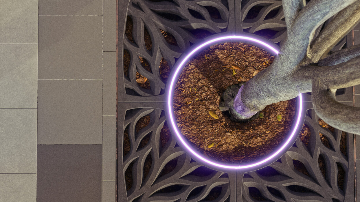 Приствольная решетка для дерева ZKING CRUST 1.2х1.2м Черная в Новокузнецке фото