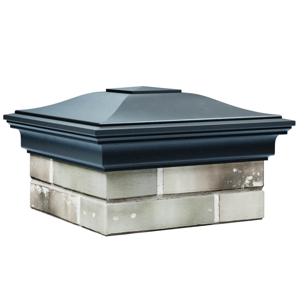 Колпак Zking Монблан Серый на столб 1.5х1.5 кирпича (385х385мм) в Новокузнецке фото