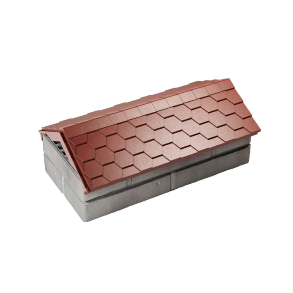 Парапет Zking Эверест Красный с посадкой на 1 кирпич (200/225/255мм) в Новокузнецке фото