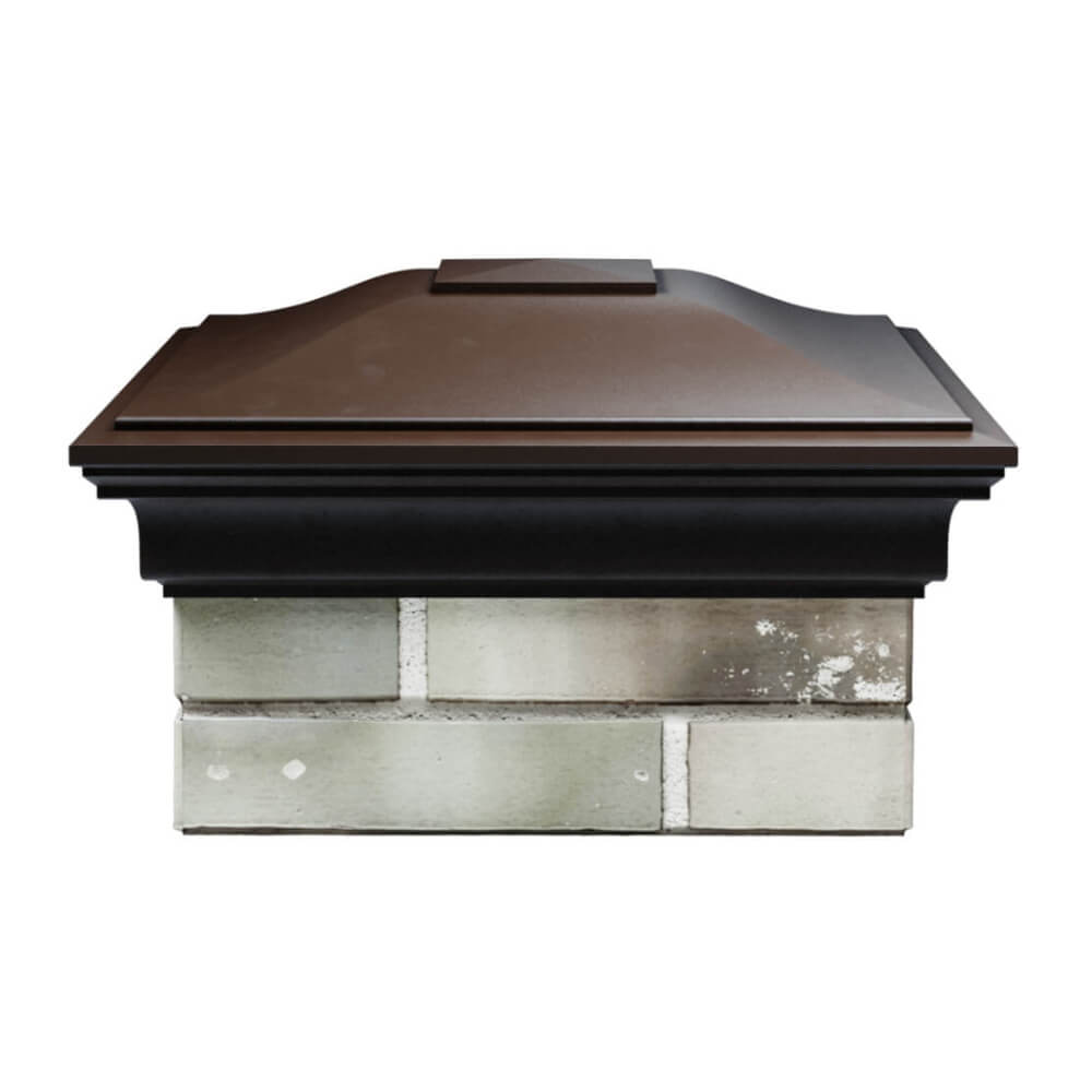 Колпак Zking Монблан Коричневый на столб 1.5х1.5 еврокирпича 0.7НФ (355х355мм) Новокузнецк фото