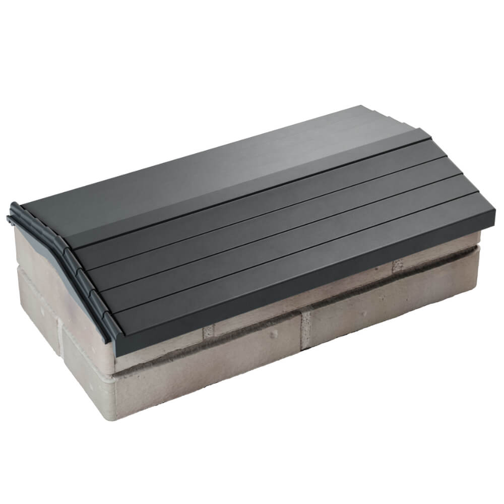 Парапет Zking Бона ХайТек Серый с посадкой на 1 кирпич (200/225/255мм) в Новокузнецке фото