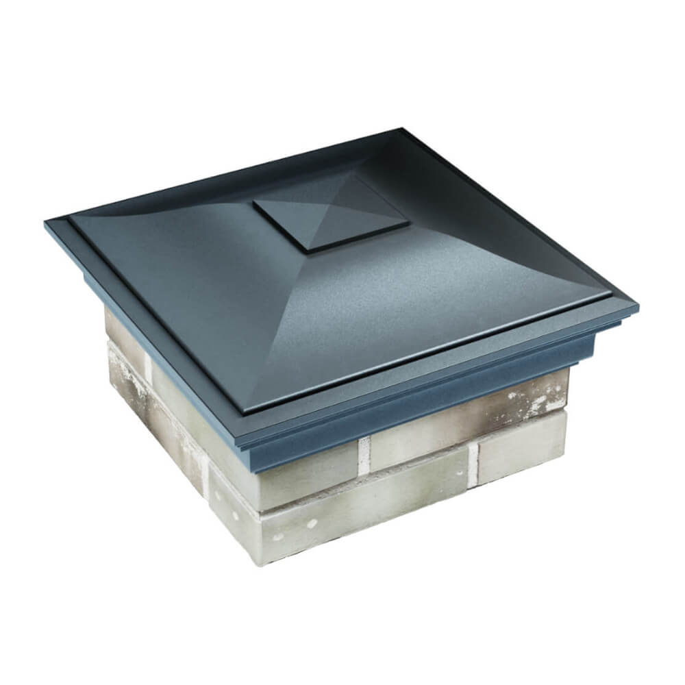 Колпак Zking Монблан Серый на столб 1.5х1.5 еврокирпича 0.7НФ (355х355мм) в Новокузнецке фото