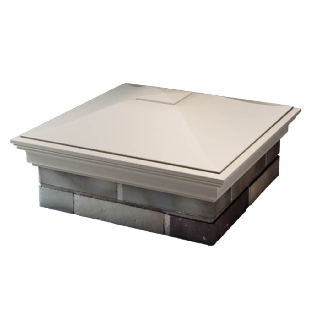 Колпак Zking Монблан Бежевый на столб 2х2 кирпича (515х515мм) в Новокузнецке фото