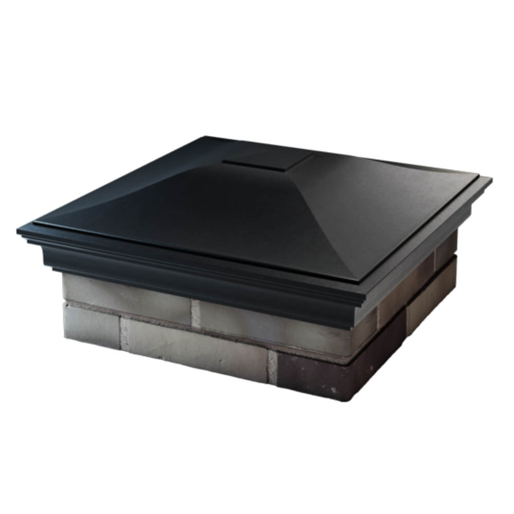 Колпак Zking Монблан Черный на столб 2х2 кирпича (515х515мм) в Новокузнецке фото