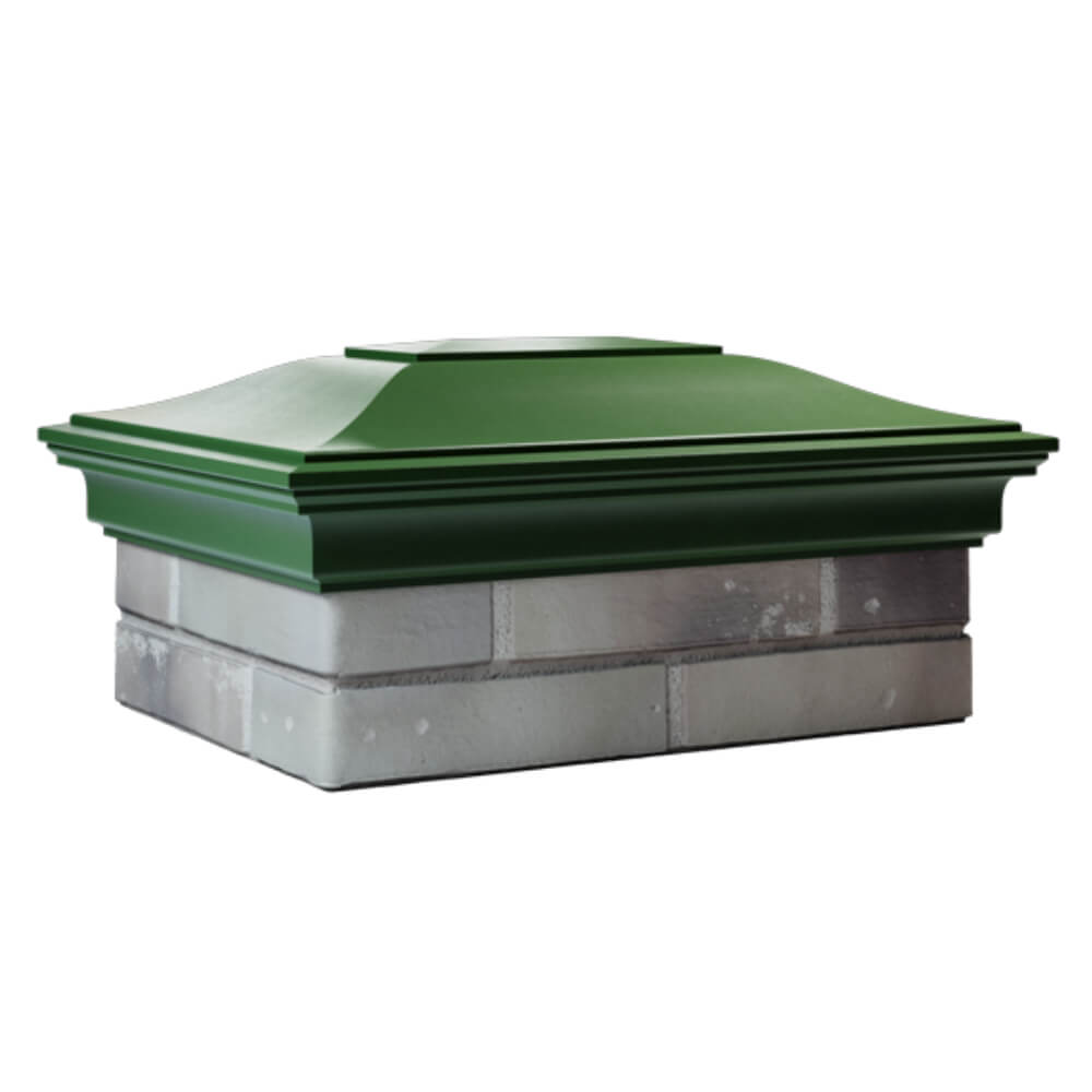 Колпак Zking Монблан Зеленый на столб 2х1.5 кирпича (515х385мм) в Новокузнецке фото