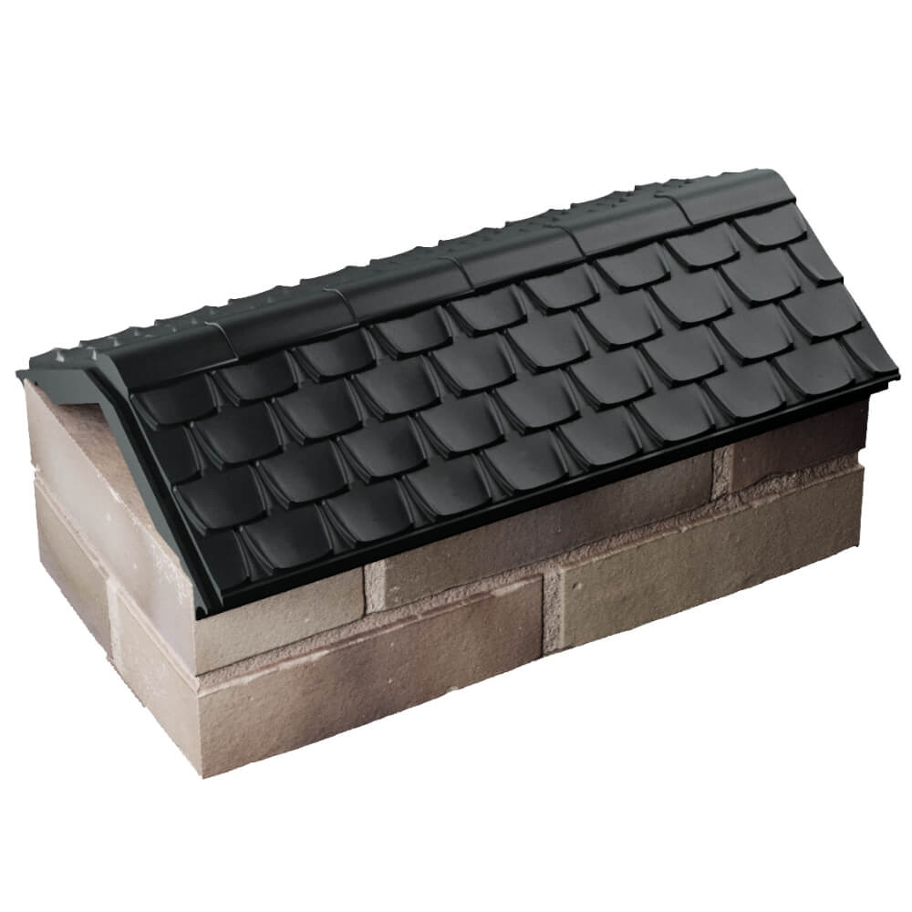 Парапет Zking Эльбрус Черный с посадкой на 1 кирпич (255мм) в Новокузнецке фото