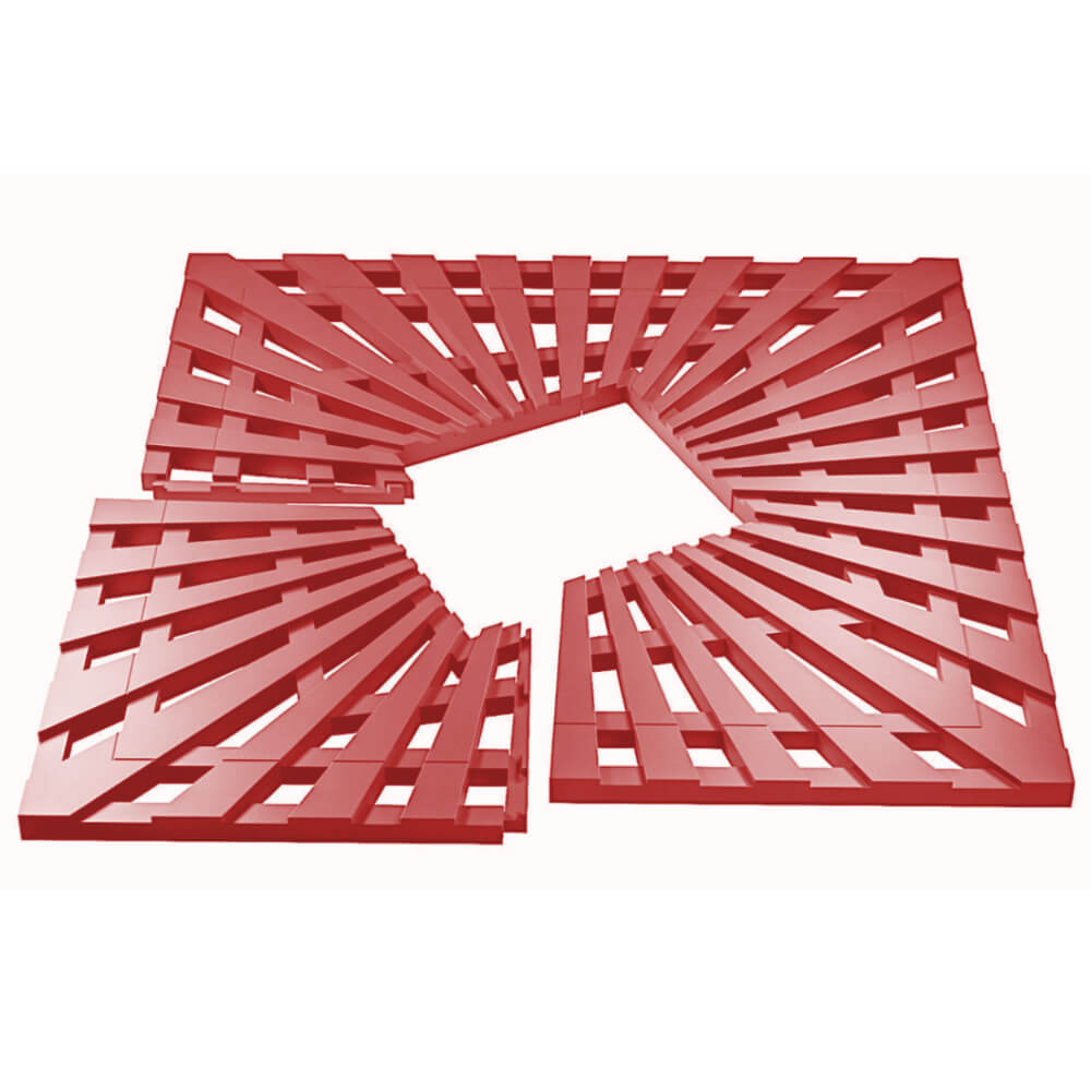 Приствольная решетка для дерева ZKING ATMOSPHERE 1.2х1.2м Красная в Новокузнецке фото