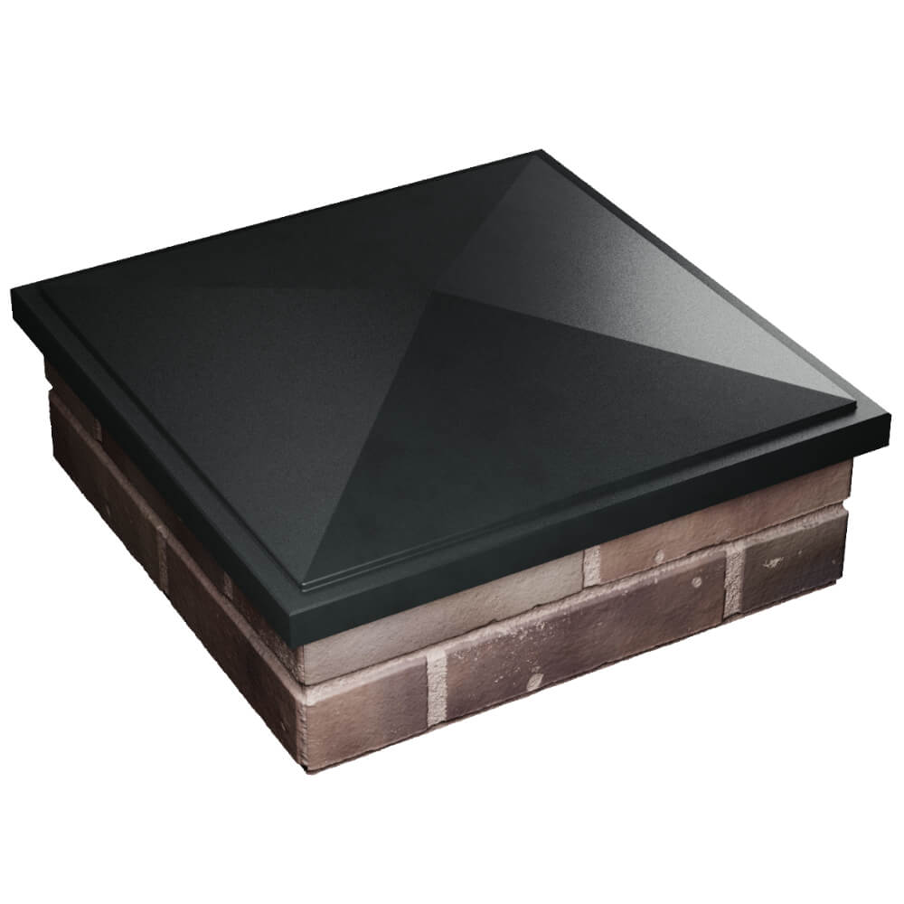 Колпак Zking БонаМоно Черный на столб 2х2 кирпича (515х515, 530х530мм) в Новокузнецке фото