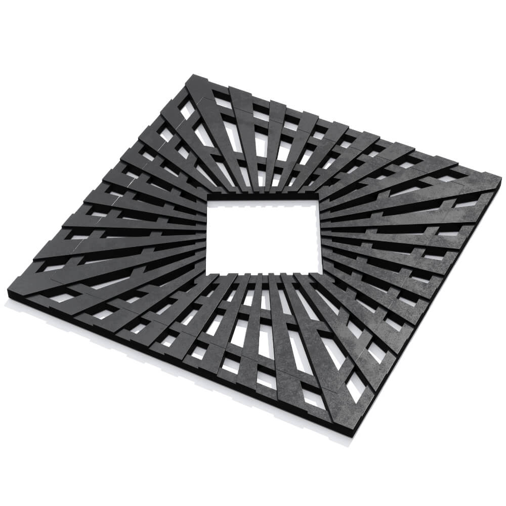 Приствольная решетка для дерева ZKING ATMOSPHERE 1.2х1.2м Черная в Новокузнецке фото