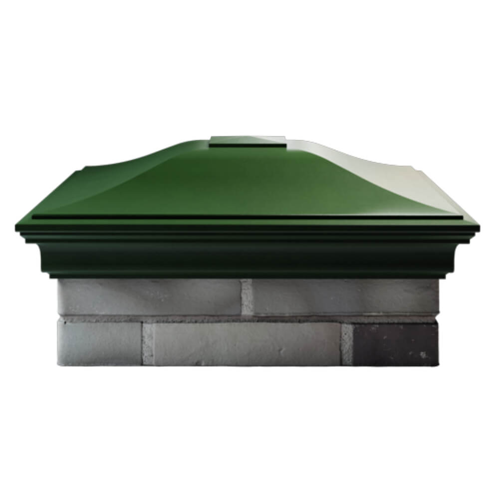 Колпак Zking Монблан Зеленый на столб 2х2 кирпича (515х515мм) в Новокузнецке фото