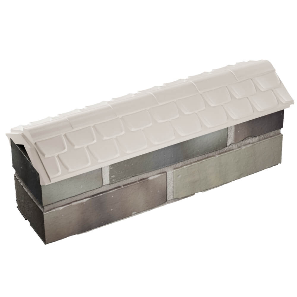 Парапет Zking Эльбрус Бежевый с посадкой на 0.5 кирпича (130мм) в Новокузнецке фото