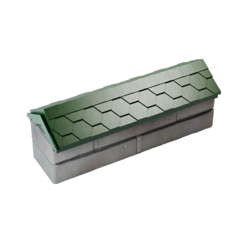 Парапет Zking Эверест Зеленый с посадкой на 0.5 кирпича (130мм) в Новокузнецке фото