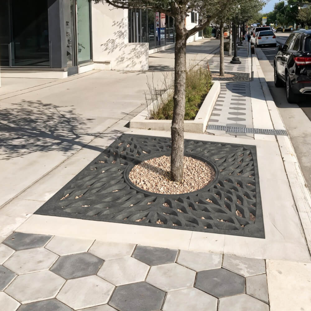 Приствольная решетка для дерева ZKING CRUST 2х2м Черная в Новокузнецке фото