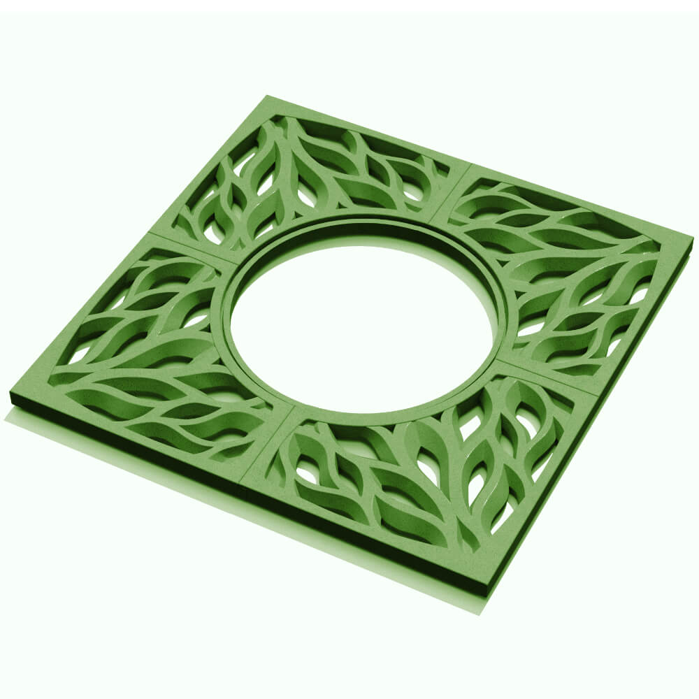 Приствольная решетка для дерева ZKING CRUST 1.2х1.2м Зеленая в Новокузнецке фото