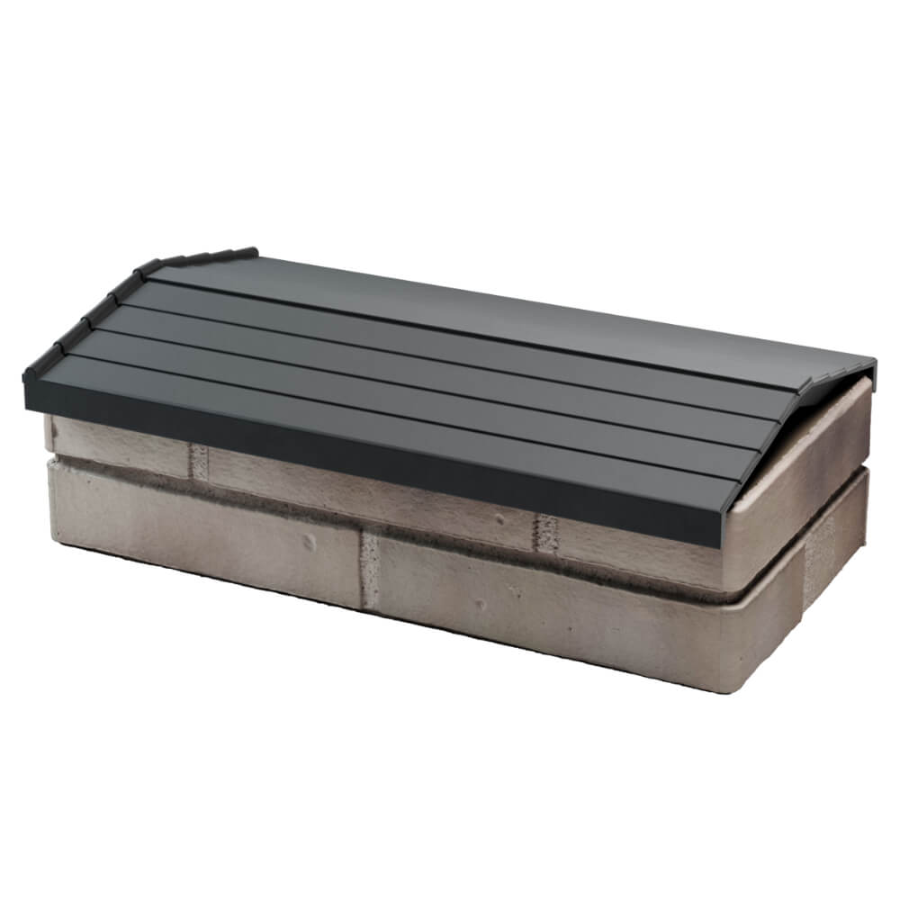 Парапет Zking Бона ХайТек Серый с посадкой на 1 кирпич (200/225/255мм) в Новокузнецке фото