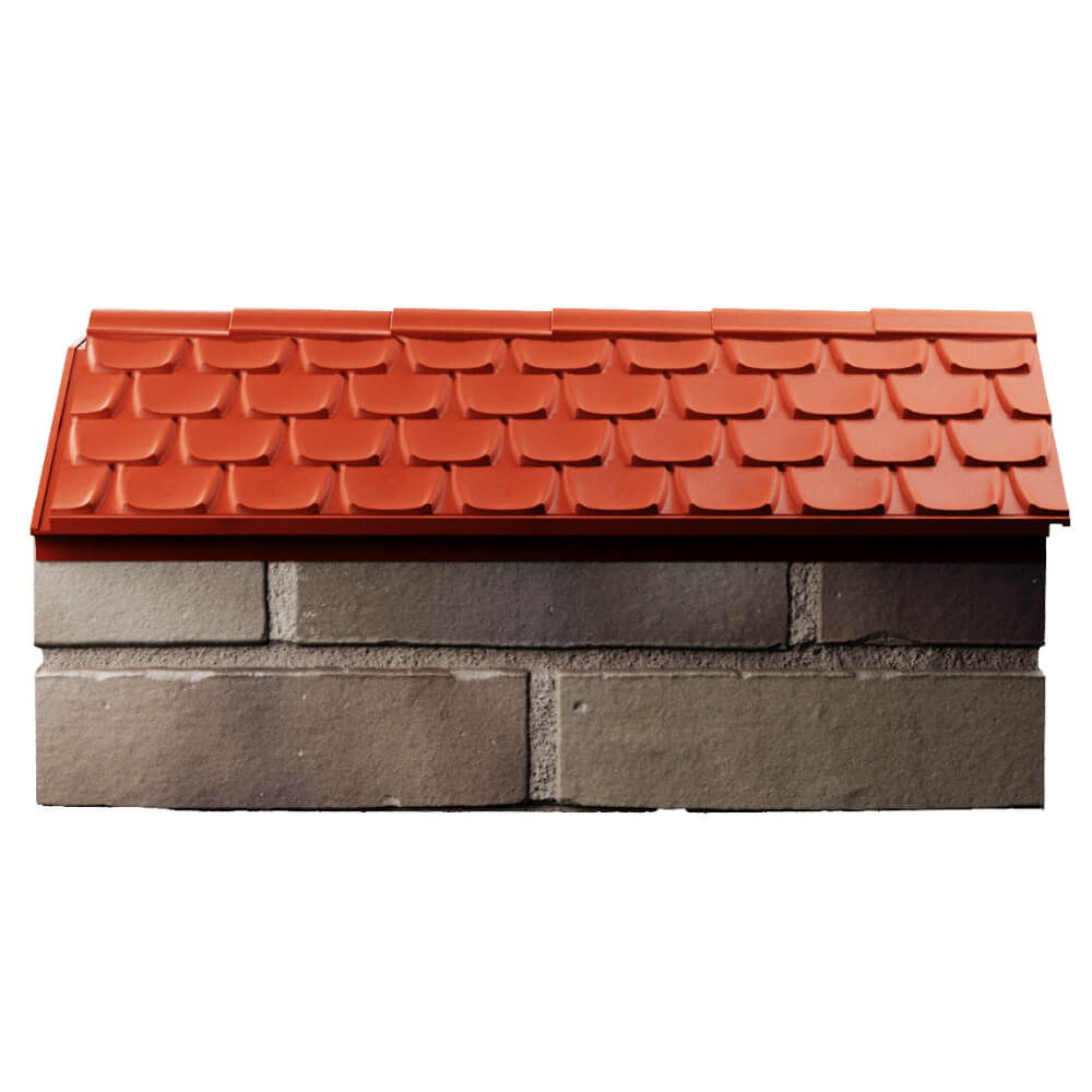 Парапет Zking Эльбрус Красный с посадкой на 1 кирпич (255мм) в Новокузнецке фото
