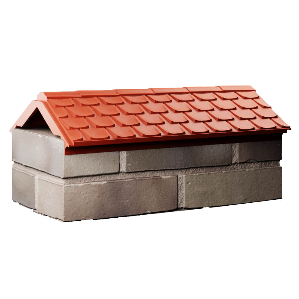 Парапет Zking Эльбрус Красный с посадкой на 1 кирпич (255мм) Новокузнецк фото