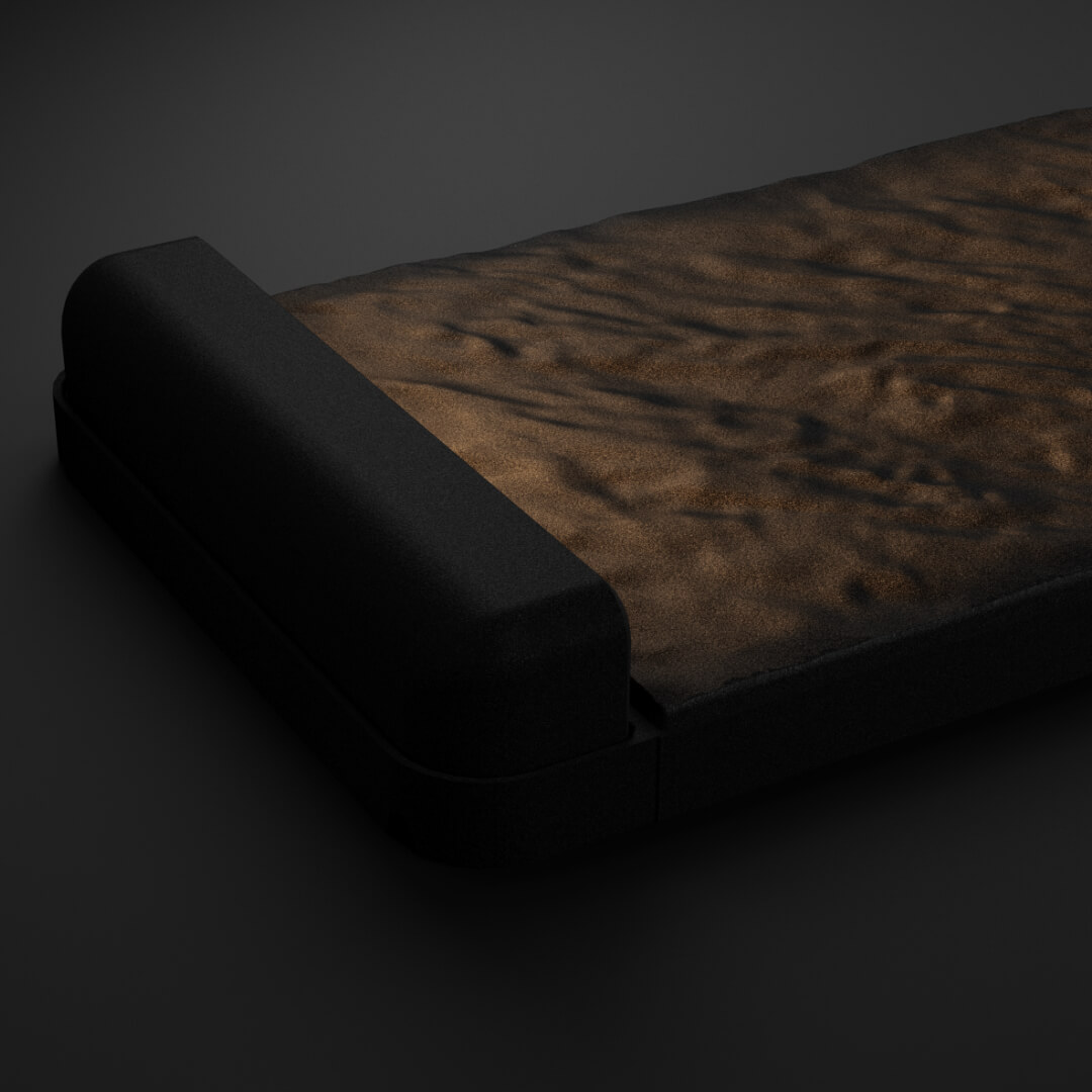 LED Светильник для шаговой плиты STONE Черный Сланец 330х75х98мм в Новокузнецке фото